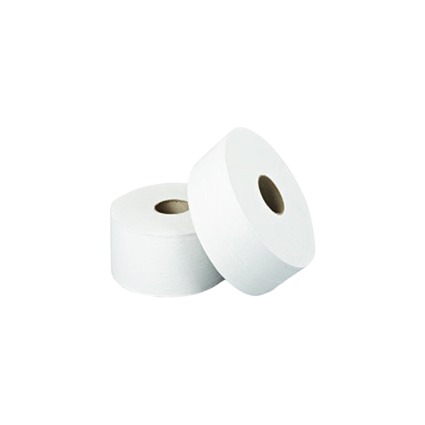 Toilet Tissue Rolls Toilet Jumbo Fine KSA White 160x2 PLY Jumbo Toilet, 12 Pcs | Carton