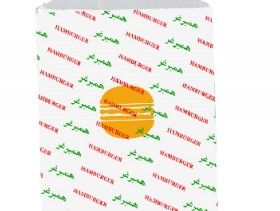 Printed Paper Burger Foil (25 x 35 cm), (250 Pcs x 8 Pkt), 2000 Pcs | Carton