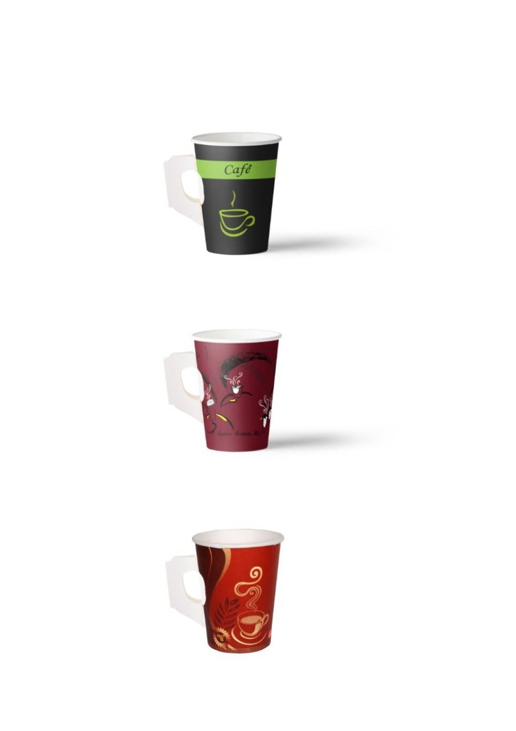 Tea Paper Cups Different Color 9 Oz (50 Pcs x 20 Pkt), 1000 Pcs | Carton