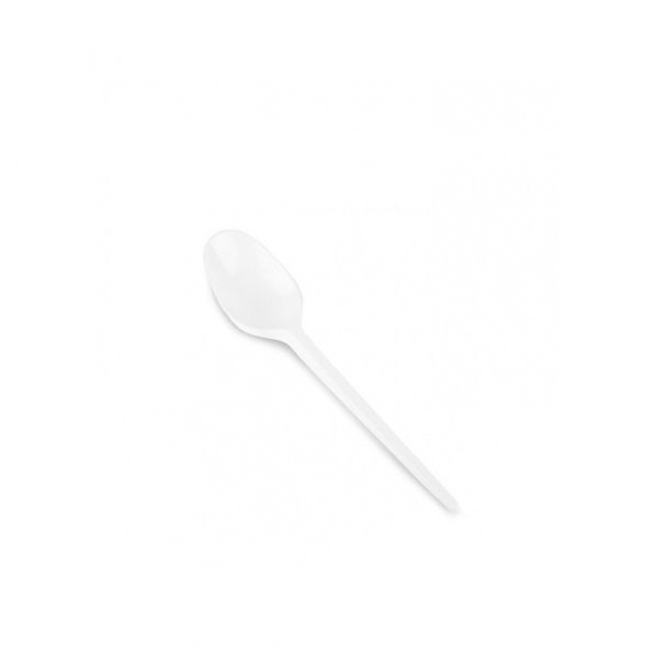 White Color Plastic Spoon, 1000 Pcs | Carton