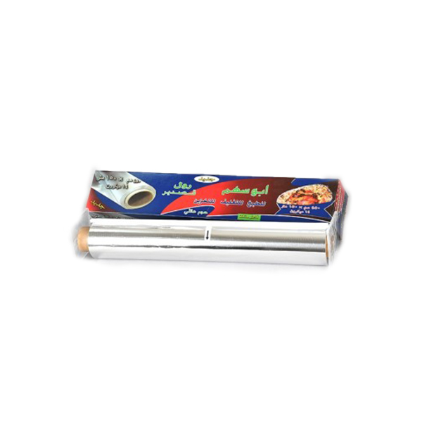 AboSaham Aluminum Foil 150 m, 12 Mic, Length 45 cm, 6 Pcs | Carton