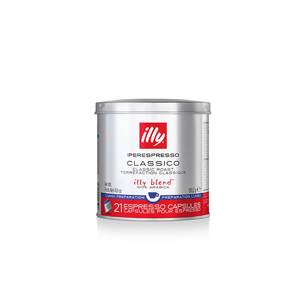 Illy Espresso Lungo 21 Capsules, 6 Pcs | Carton