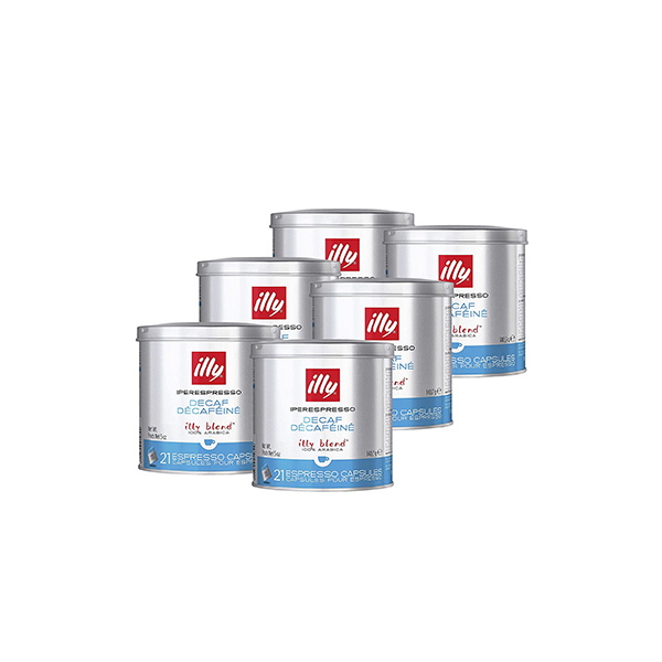 Illy Espresso Decaffeinated 21 Capsules, 6 Pcs | Carton