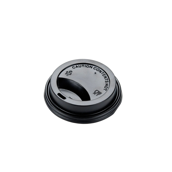 Disposable Black Plastic Cup Lid 4 Oz, 1000 Pcs | Carton