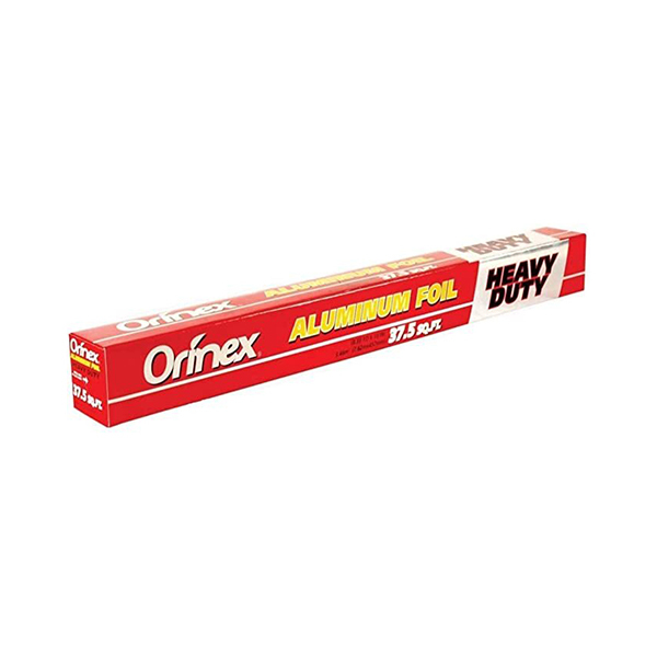 Orinex Heavy Duty Aluminum Foil 37.5 sq.ft, 24 Pcs | Carton