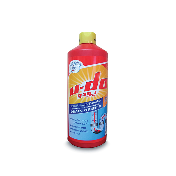 U-Do Drain Opener Liquid 1 L, 12 Pcs | Carton