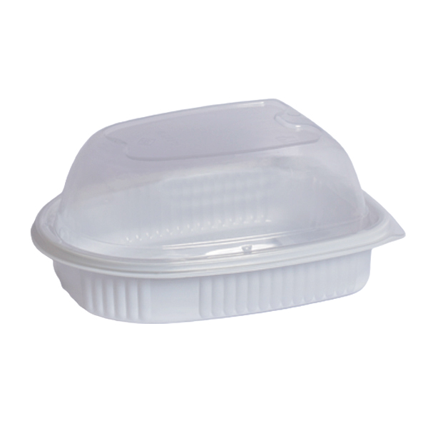 Disposable Chicken Plastic Container with High Plastic Lid, 200 Pcs | Carton