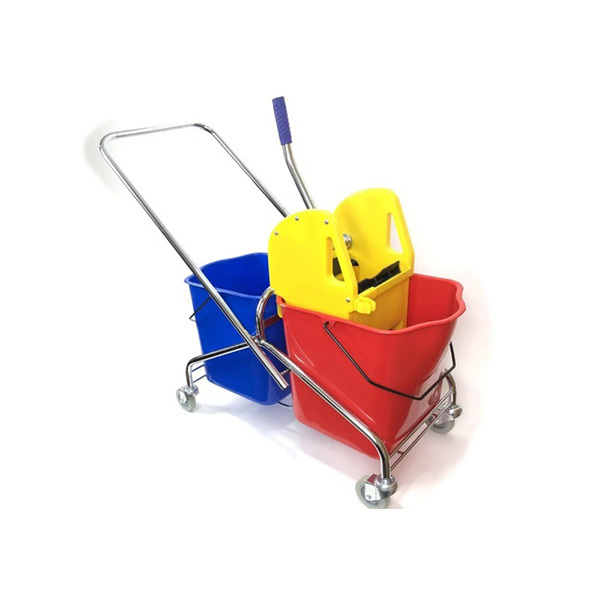 Double Mop Bucket with Steel Squeezer, 1 pcs