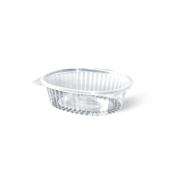 Plastic Boxes No.206 With Attached Oval Lid, 1000 Pcs | Carton