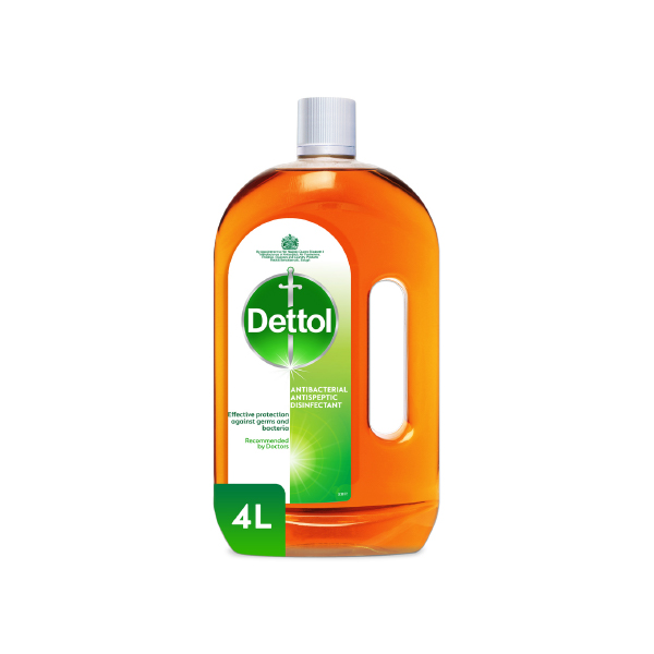 Dettol Antiseptic 4 L, 4 Pcs | Carton