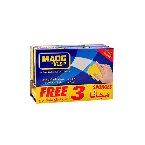 Maog Tough Spongy 9 Pcs, 24 Pcs | Carton