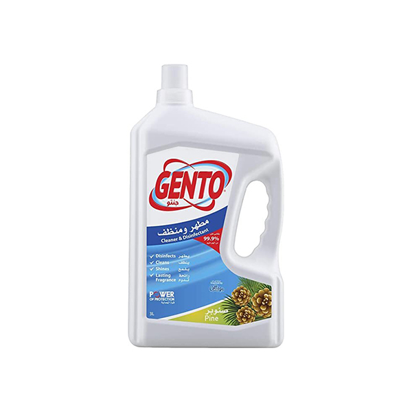 Gento Cleaner &amp; Disinfectant Pine Scent 3 L, 6 Pcs | Carton