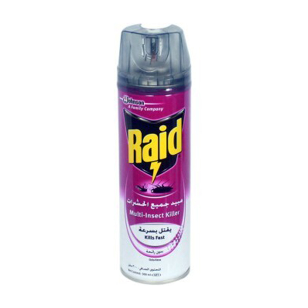 Raid all purpose insect killer 300 Ml, 12 Pcs, 4 Bundles| Carton