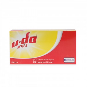 U-DO Disposable Gloves XL, 100 Gloves | Box, 10 Boxes | Carton