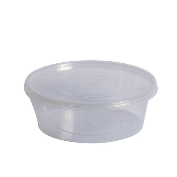 Disposable Microwave Clear Round Box Size 250 mg, 250 Pcs | Carton