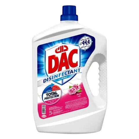 Dac Disinfectant Rose 3 L, 6 Pcs | Carton