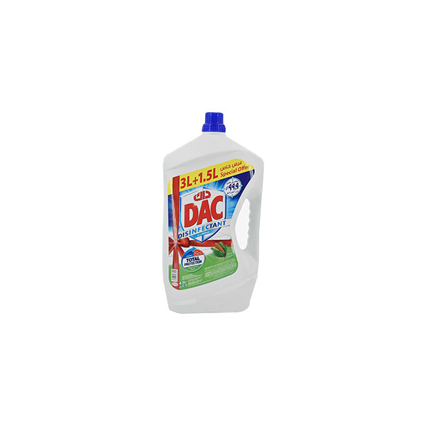 DAC Liquid Floor Disinfectant Pine Scent 3 L, 6 Pcs | Carton