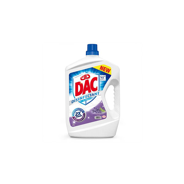 DAC Liquid Floor Disinfectant Lavender Scent 3 L, 6 Pcs | Carton