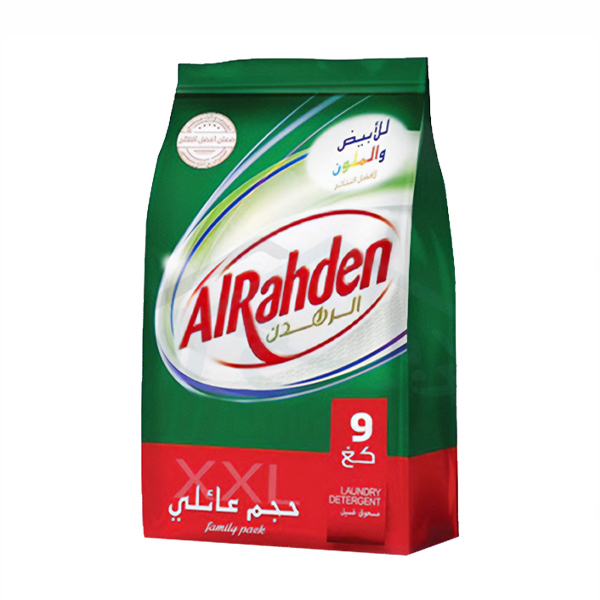 Alrahden Cloth Detergent 9 Kg, 2 Pcs | Carton