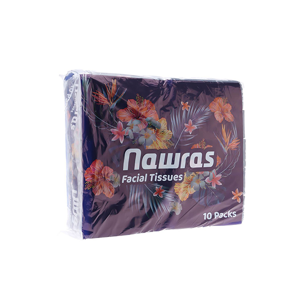 Nawras Face Tissue, 200 Sheets, 10 Nylon Boxes, 5 Pcs | Carton