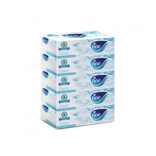 Fine Classic 2 layers Tissue, 86 Sheets, 6 Boxes, 6 Pcs | Carton