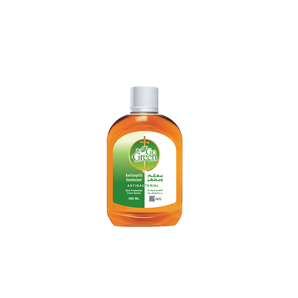 Go Green Antiseptic and Disinfectant 500 Ml, 12 Pcs | Carton