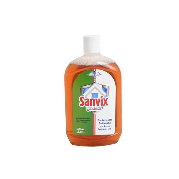 Sanvix  Bacterial Antisiptic  500 ML, 12 Pcs | Carton