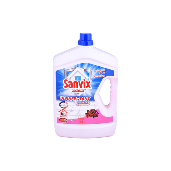 Sanvix Disinfectant Rose Scent 3 L, 6 Pcs | Carton