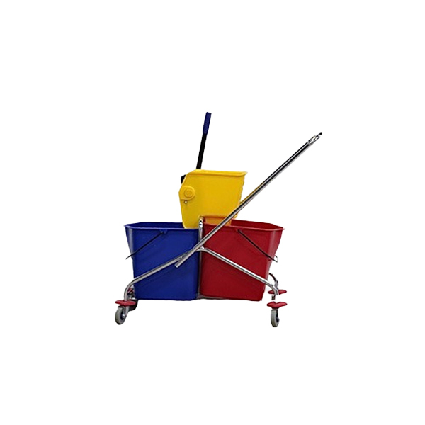 Cart With Plastic Squeezer Double Bag, Frame Steel Chinees