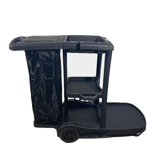 Housekeeping Cart Black With Bag