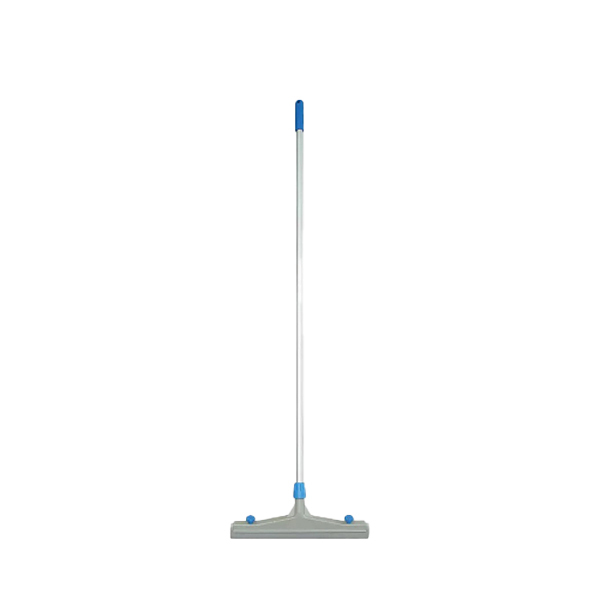 Rubber Floor Mop Grey 45 cm Heavy Frame Aluminum Stick For Rough Floors