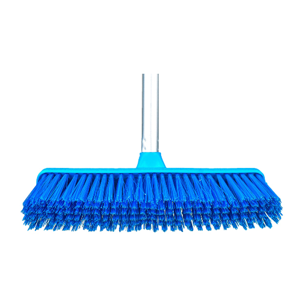 Blue Plastic Floor Cleaner Aluminum Stick 30 cm (Suitable For Scrubs) 