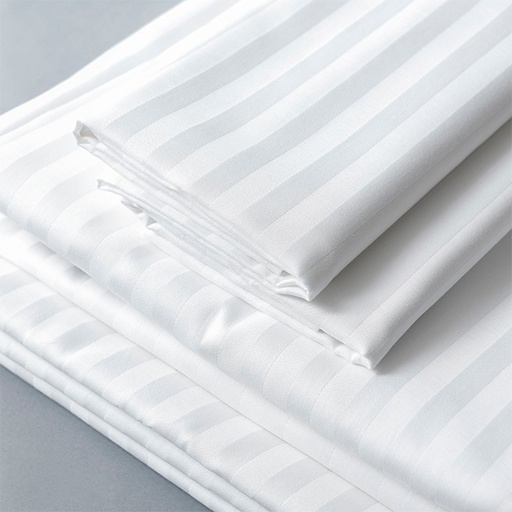 [SQ-013] Fitted Bed Sheet 90*190*25 Stripe 1 cm 250 Stitches