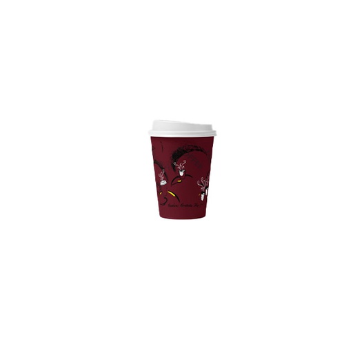 [SM-007] Coffee Paper Cups Black with Cups 16 Oz (25 Pcs x 20 Pkt), 500 Pcs | Carton