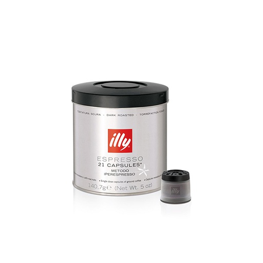 [RY-006] Illy Espresso Dark Roasted 21 Capsules, 6 Pcs | Carton