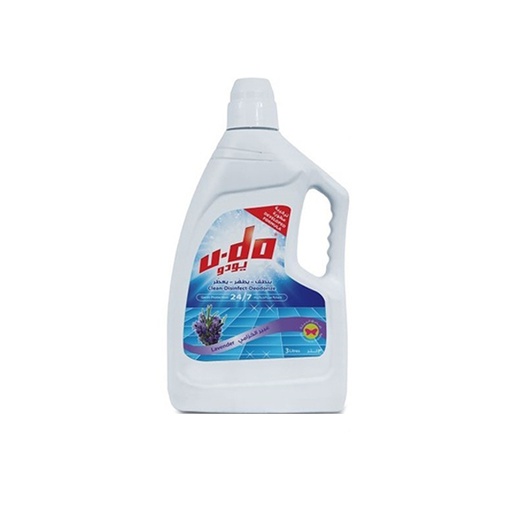 [BA-009] U-Do Floor Cleaner Lavender 3 L, 6 Pcs | Carton