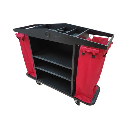 [FR-133] Housekeeping Cart Single Basket Plastic (112 L * 47 W * 95 H), 1 pcs