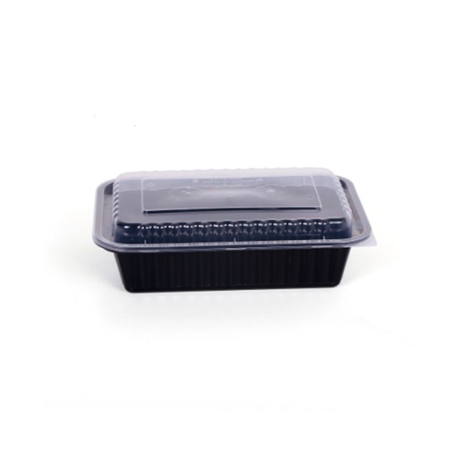 [OB-025] Rectangle Microwave Container With Lid Size 38 Oz, 150 Pcs | Carton