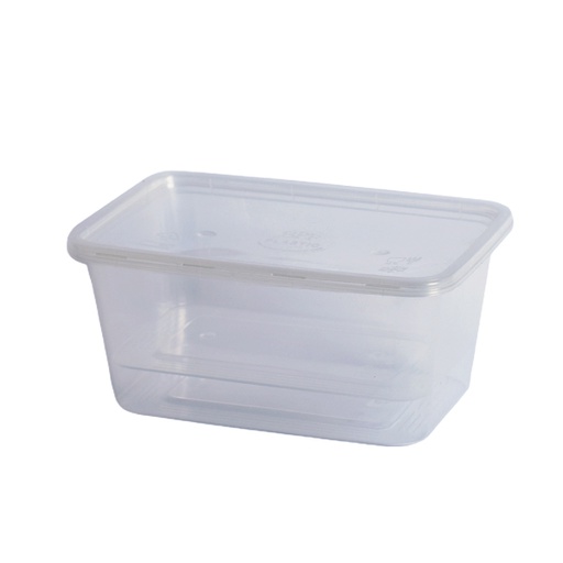 [MT-052] Disposable Microwave Clear Rectangle Box Size 1000 mg, 250 Pcs | Carton