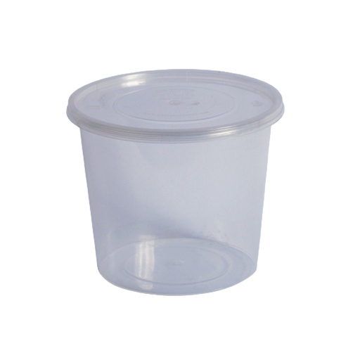 [MT-064] Disposable Microwave Clear Round Box Size 700 mg, 250 Pcs | Carton