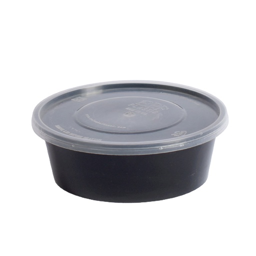 [MT-068] Disposable Microwave Black Round Box Size 250 mg, 250 Pcs | Carton