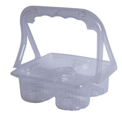 [MT-073] Disposable Plastic Cup Holders Clear, 135 Pcs | Carton