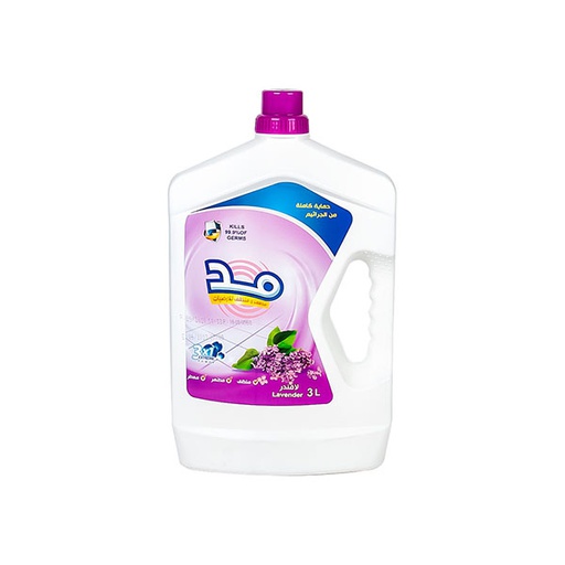 [WS-032] Med Liquid Floor Disinfectant &amp; Cleaner Flower Scent 3 L, 6 Pcs | Carton