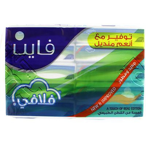 [ET-003] فلافي مناديل وجه 150 منديل، 10 علب نايلون، 5 حبات | الكرتون