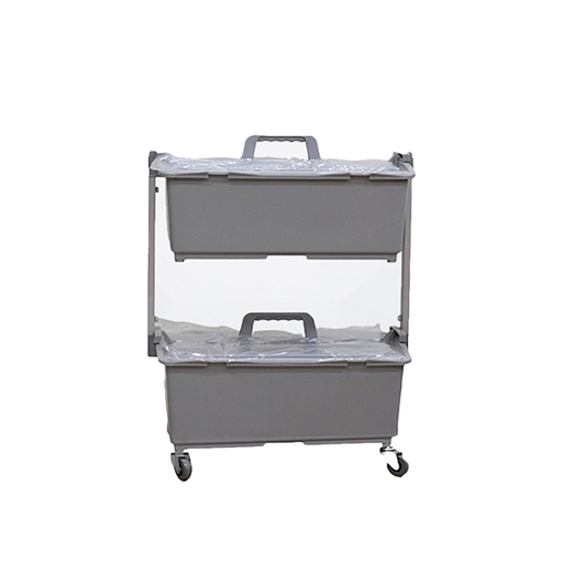 [SL-006] Trolley Flat Two Bucket With Tires